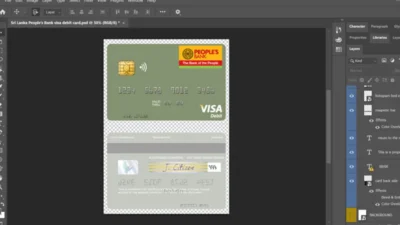 Sri Lanka Peoples Bank visa debit card Templates