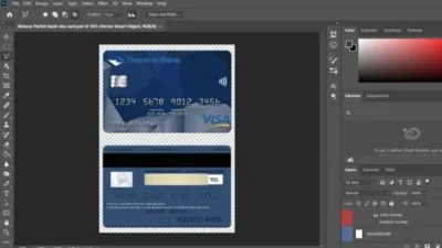 Belarus Paritet Bank Visa Card PSD Template