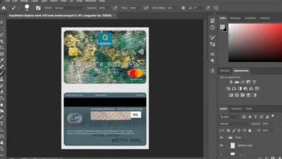 Kazakhstan Qazkom Bank Mastercard PSD Template