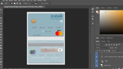 Senegal Ecobank Sénégal MasterCard PSD Template