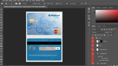 Bosnia And Herzegovina Ata Bank MasterCard PSD Template
