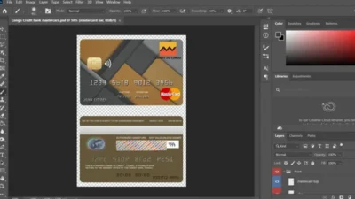 Congo Credit Bank MasterCard Credit Card PSD Template