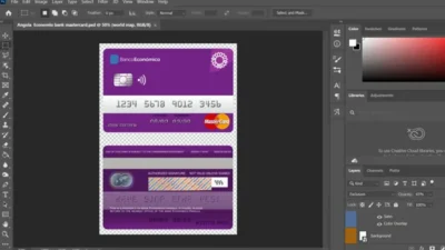 Angola Bank Economio MasterCard PSD Template