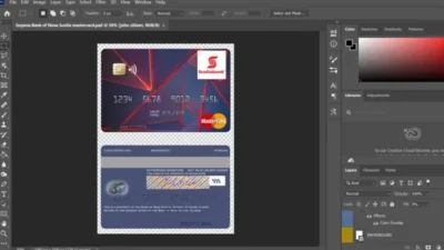 Guyana Bank Of Nova Scotia MasterCard Credit Card PSD Template