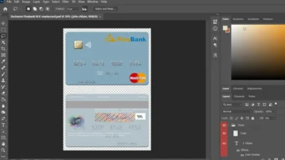 Suriname Finabank N.V. MasterCard Templates In PSD Format