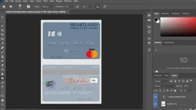 New Zealand Heartland Bank MasterCard Credit Card PSD Template