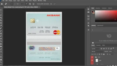 Malta Akbank T.A.Ş. Mastercard Credit Card Template In PSD Format