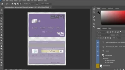 Guatemala Banco Agromercantil Visa Card PSD Template