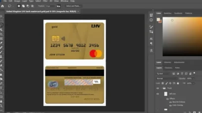 United Kingdom LHV Bank MasterCard Gold Credit Card PSD Template