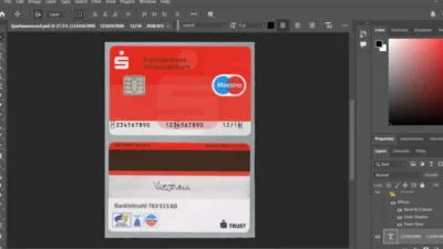 Switzerland Master Card PSD Template