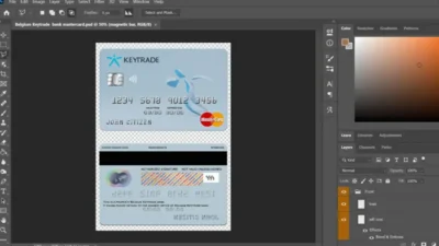 Belgium Keytrade Bank MasterCard PSD Template