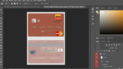 Morocco Attijariwafa Bank MasterCard PSD Template