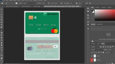 Mauritania BNP Paribas MasterCard PSD Template