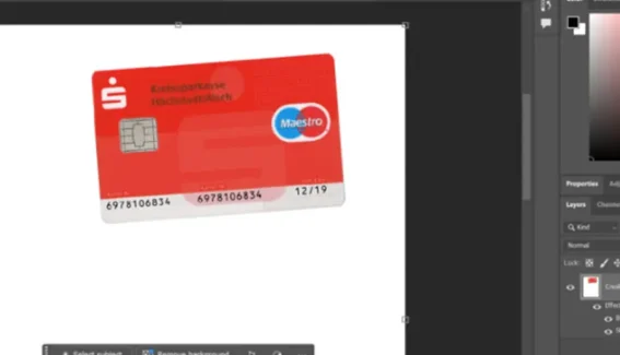 Switzerland Master Card PSD Template