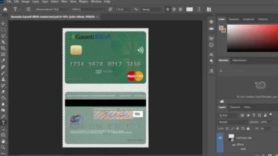 Romania Garanti BBVA mastercard Template in PSD Format