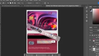 USA New York CFSB bank mastercard template PSD