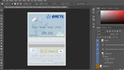 Timor Leste Banco Nacional De Comercio De Timor Leste Visa Debit Card PSD Template