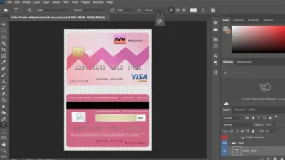 Cote DIvoire Attijariwafa Visa Credit Card PSD Template