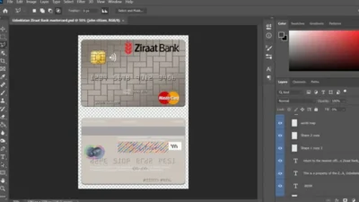 Uzbekistan Ziraat Bank MasterCard PSD Template