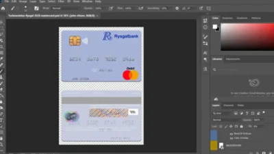 Turkmenistan Rysgal JSCB MasterCard PSD Template