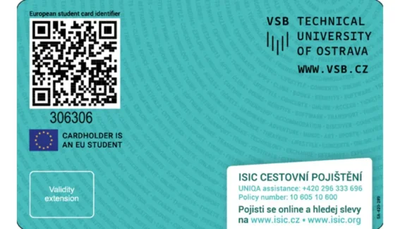 Charles University Student ID Card PSD Template